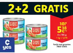 Cora First state tonijn met groenten aanbieding