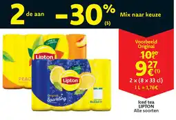 Cora Lipton ice tea aanbieding