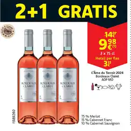 Cora L'Âme du Terroir 2024 Bordeaux Clairet AOP MO aanbieding
