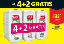 Cora Tahiti douchegel kokos, vanille of sandelhout aanbieding