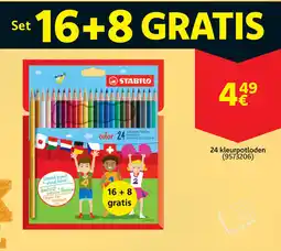 Cora Stabilo 24 kleurpotloden aanbieding
