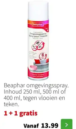 Intratuin Beaphar omgevingsspray aanbieding