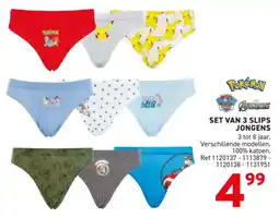 Trafic Set van 3 slips jongens aanbieding