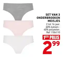 Trafic Set van 3 onderbroeken meisjes aanbieding