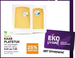 Ekoplaza Ekoplaza kaas platstuk aanbieding