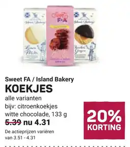 Ekoplaza Sweet FA / Island Bakery Koekjes aanbieding