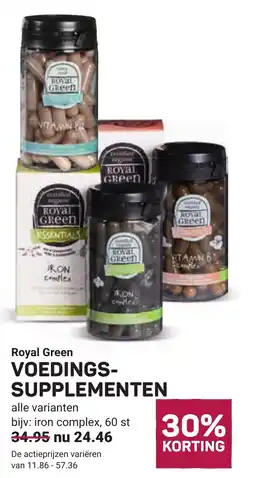 Ekoplaza Royal green voedingssupplementen aanbieding