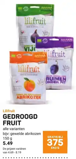 Ekoplaza Lilifruit Gedroogd fruit aanbieding