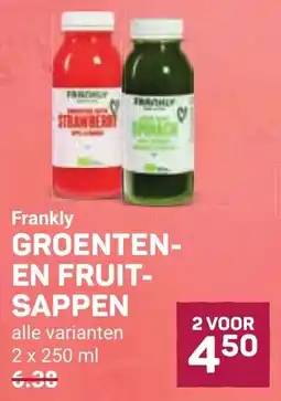Ekoplaza Frankly Groenten- en fruitsappen aanbieding