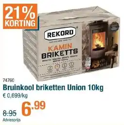 Cevo Bruinkool briketten Union aanbieding