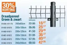Cevo Draadpaneel Groen & zwart aanbieding