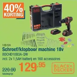 Cevo Schroef/klopboor machine aanbieding