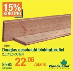 Cevo Douglas geschaafd blokhutprofiel aanbieding