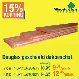 Cevo Douglas geschaafd dakbeschot aanbieding