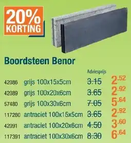 Cevo Boordsteen Benor aanbieding