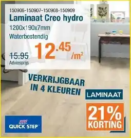 Cevo Laminaat Creo hydro aanbieding