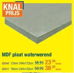 Cevo MDF plaat waterwerend aanbieding