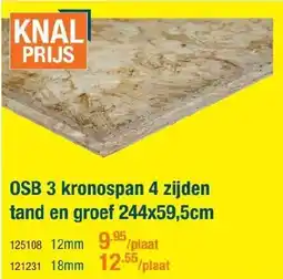 Cevo OSB 3 kronospan 4 zijden tand en groef aanbieding