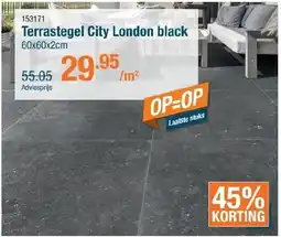 Cevo Terrastegel City London black aanbieding