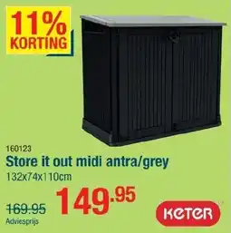 Cevo Store it out midi antra/grey aanbieding