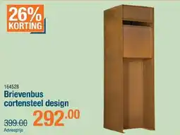 Cevo Brievenbus cortensteel design aanbieding