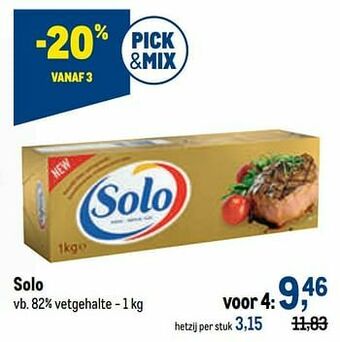 Solo 82% vetgehalte