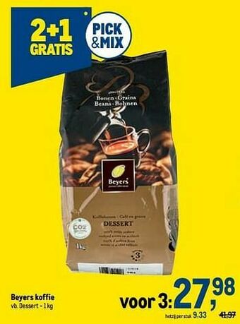 Beyers koffie dessert