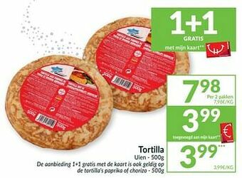 Intermarché Tortilla uien aanbieding