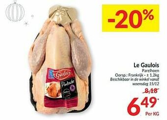 Intermarché Le gaulois parelhoen aanbieding