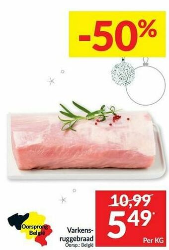 Intermarché Varkensruggebraad aanbieding