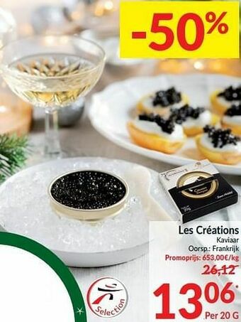 Intermarché Les créations kaviaar aanbieding