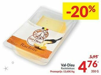 Intermarché Val-dieu raclettekaas aanbieding