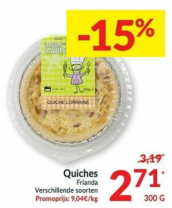 Quiches frianda