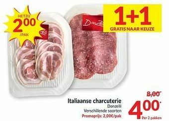 Intermarché Italiaanse charcuterie donzelli aanbieding
