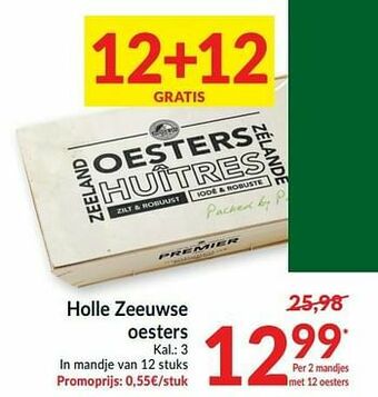 Intermarché Holle zeeuwse oesters aanbieding
