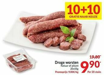 Intermarché Droge worsten natuur of pikant aanbieding