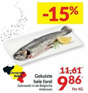 Intermarché Gekuiste hele forel aanbieding