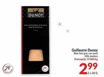 Guillaume dunoy blok foie gras van eend