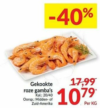 Intermarché Gekookte roze gamba’s aanbieding