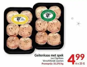 Geitenkaas met spek les cigrillons