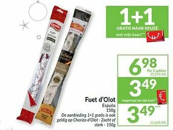 Intermarché Fuet d’olot espuña aanbieding