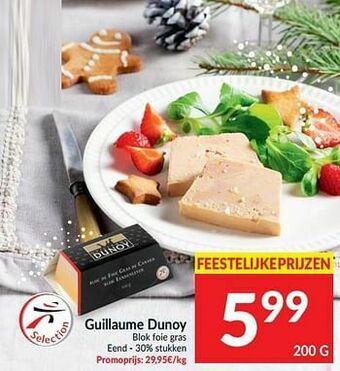 Intermarché Guillaume dunoy blok foie gras eend aanbieding