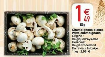 Cora Champignons blancs witte champignons aanbieding