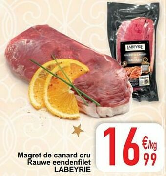 Cora Magret de canard cru rauwe eendenfilet labeyrie aanbieding