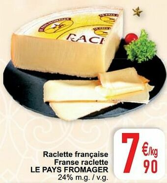 Cora Raclette française franse raclette le pays fromager aanbieding