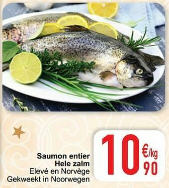 Cora Saumon entier hele zalm aanbieding