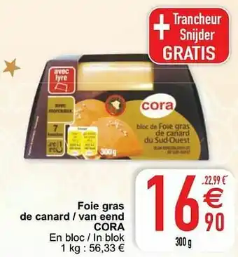 Cora Foie gras de canard - van eend cora aanbieding