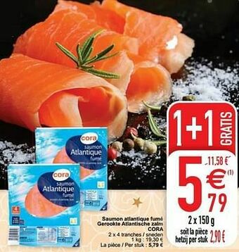 Cora Saumon atlantique fumé gerookte atlantische zalm cora aanbieding