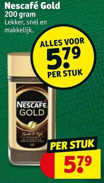 Kruidvat Nescafé gold aanbieding