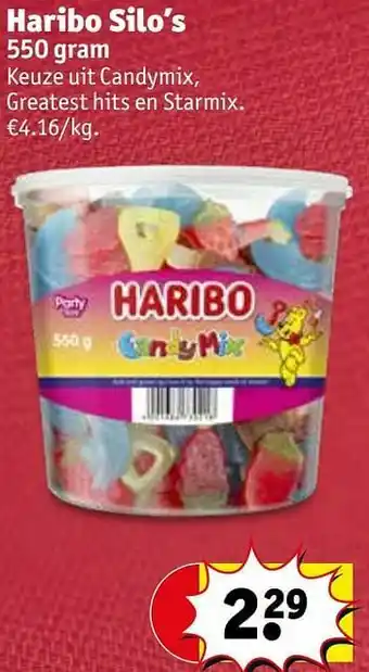 Kruidvat Haribo silo’s aanbieding
